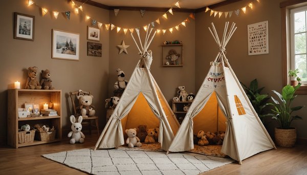 Transformez votre intérieur en un royaume de jeu magique avec un tipi